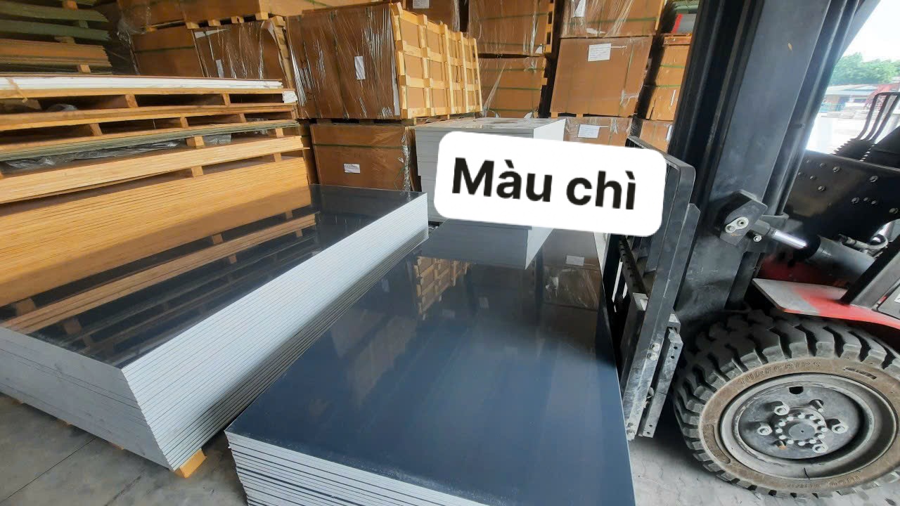 Gỗ nhựa 17 ly màu chì Acrylic bóng G
